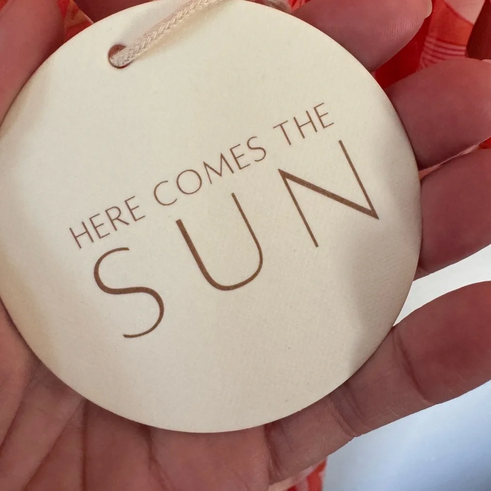 Elegant Orange Floral Midi Dress - Picture 13 of 16